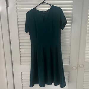 Elegant Green Short Sleeve Dress